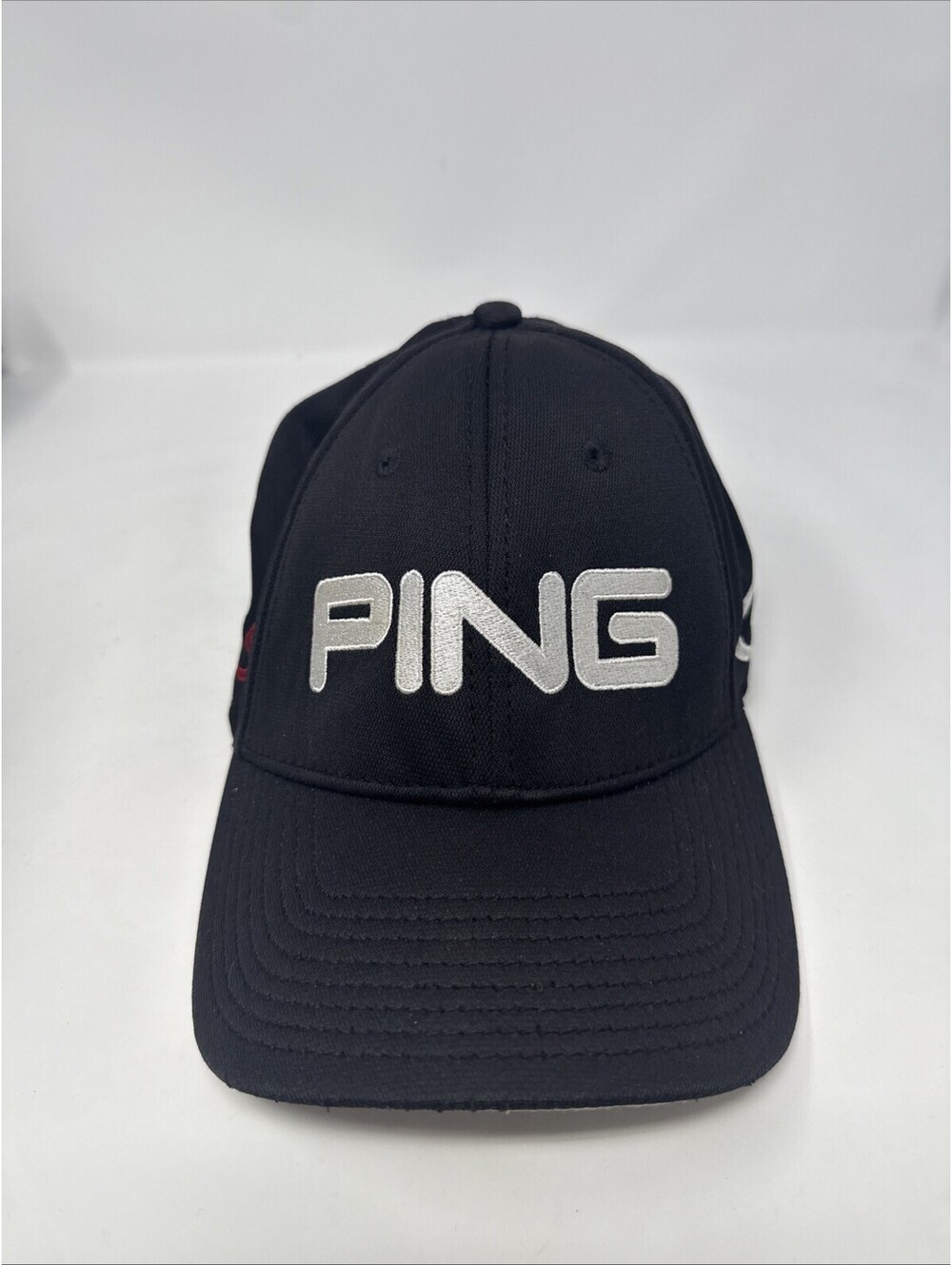 Ping G15 Golf Hat Black Mesh Back Stretch Fit Performance Cap